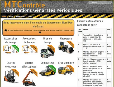 Visitez le site web de la société MTControle